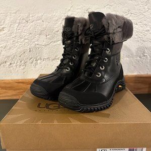 UGG Adirondack II Women's Boots Black Gray 6 NIB